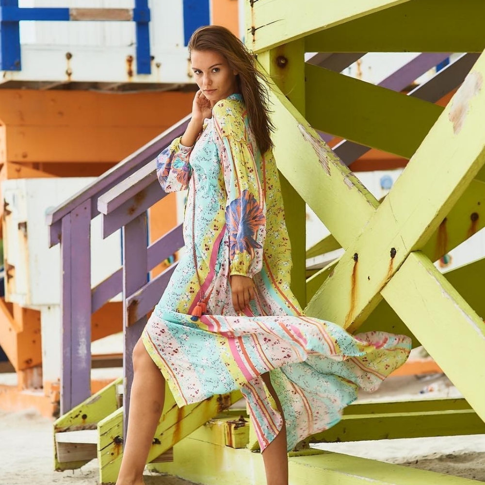 New taj by sabrina crippa sundress beachwear xs